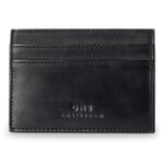 Cowhide Leather Card Case Black