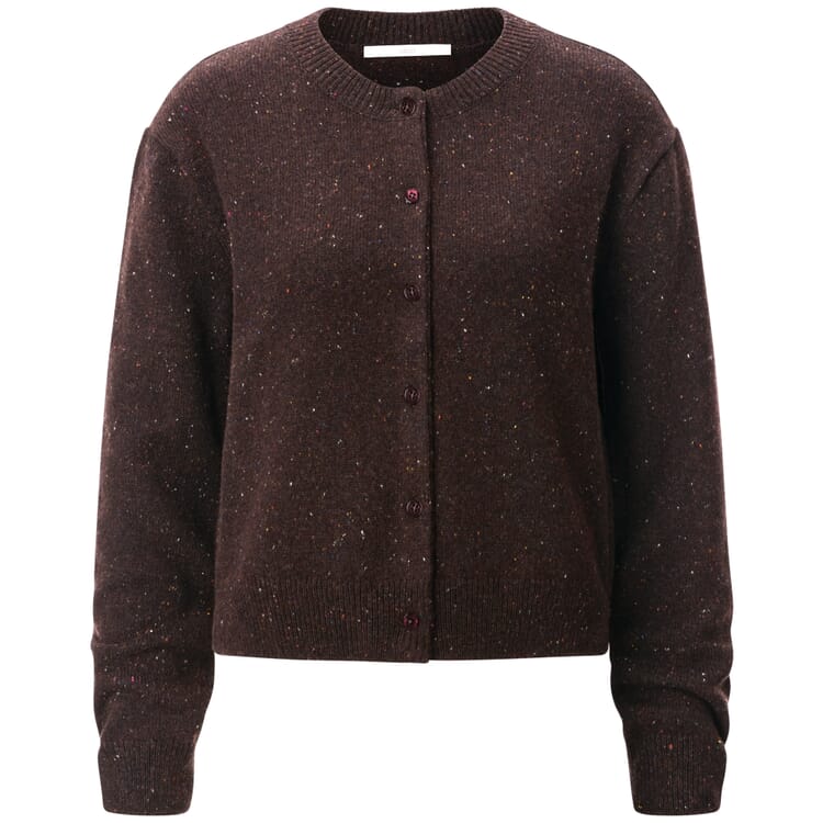 Women’s Cardigan, Donegal Brown