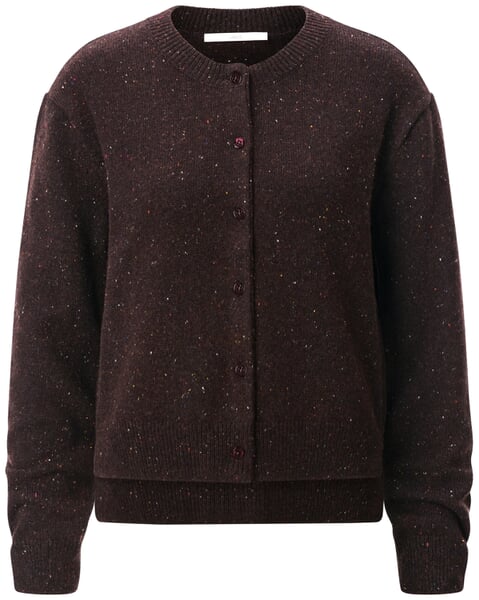 Cardigan pour femme Marron Donegal
