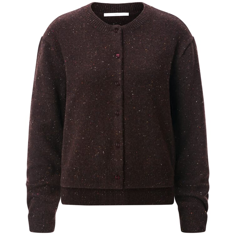 Women’s Cardigan, Donegal Brown