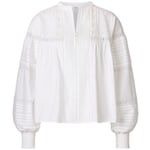 Camicetta da donna con ricamo Bianco