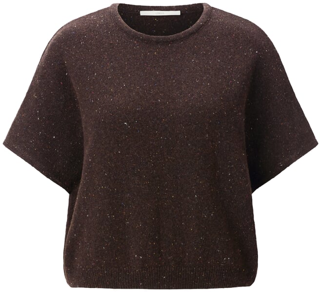 Pull sans manches pour femme Marron Donegal