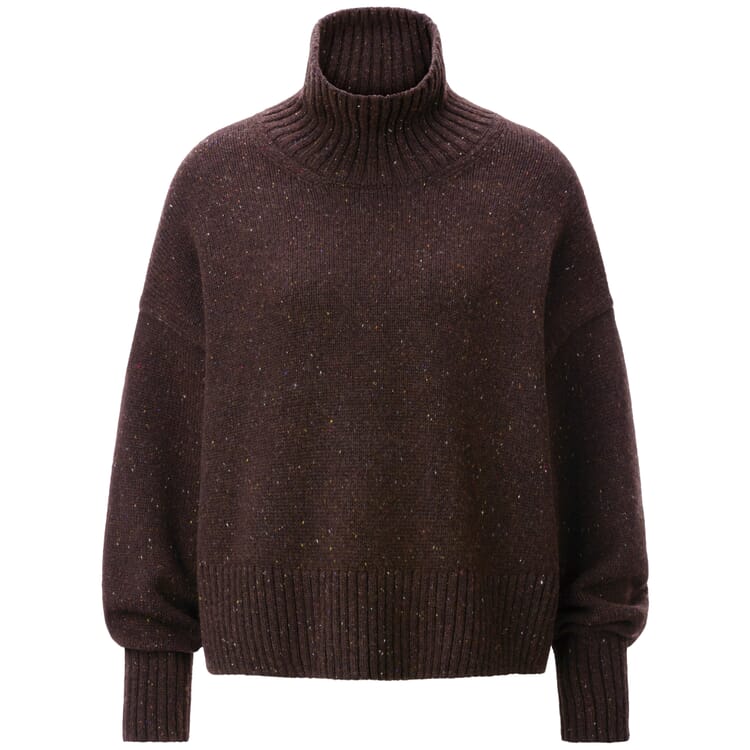 Damenpullover Oversized, Donegal-Braun