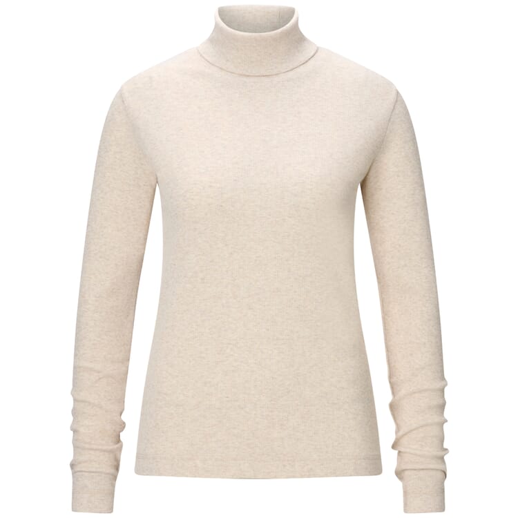 Jerséis de cuello alto para mujer, Blanco natural