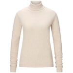 rullekraveshirt til kvinder Naturlig hvid