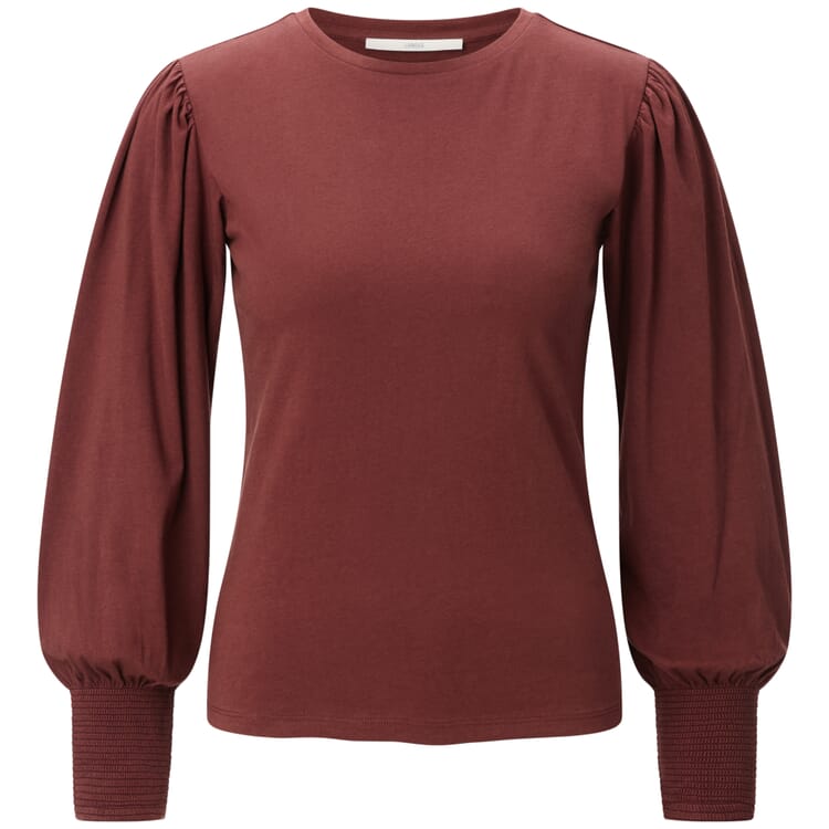 T-shirt femme à manches froncées, Cuivre