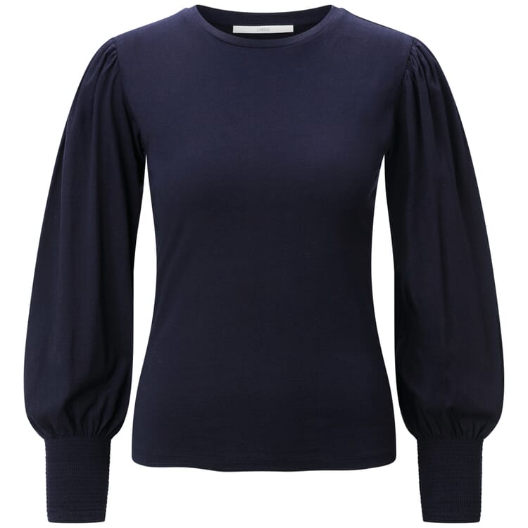 T-shirt femme à manches froncées