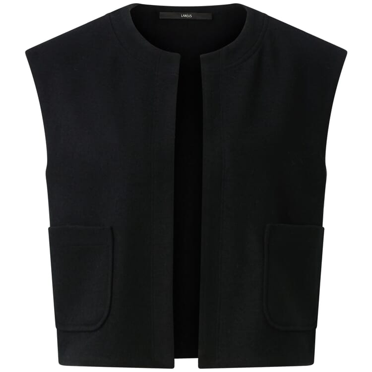 Gilet femme en laine et coton