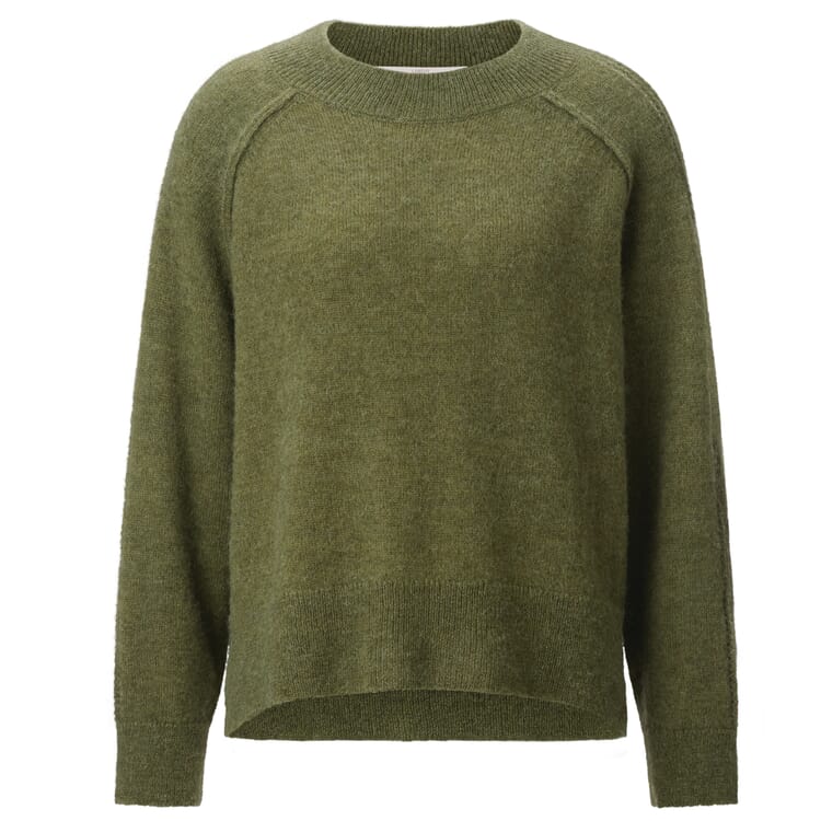 Pull-over en tricot pour femme, laine et alpaga