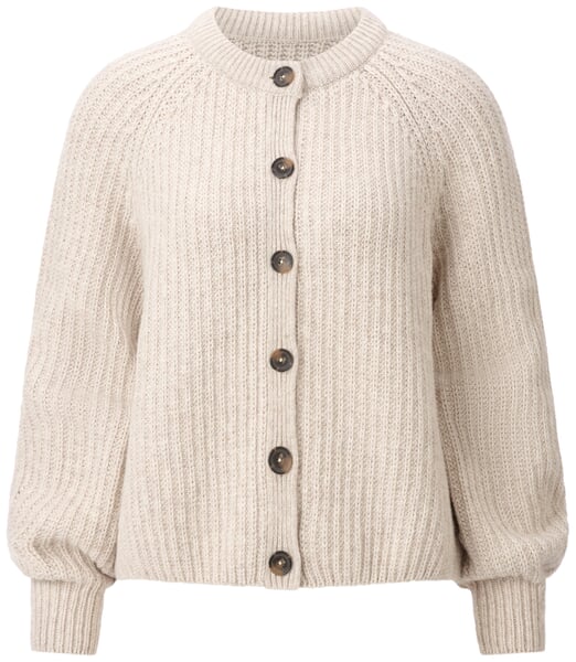 Damen-Strickjacke Naturweiß