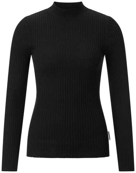 Damen-Strickshirt Schwarz