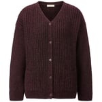 Cardigan da donna con bottoni Rosso vino
