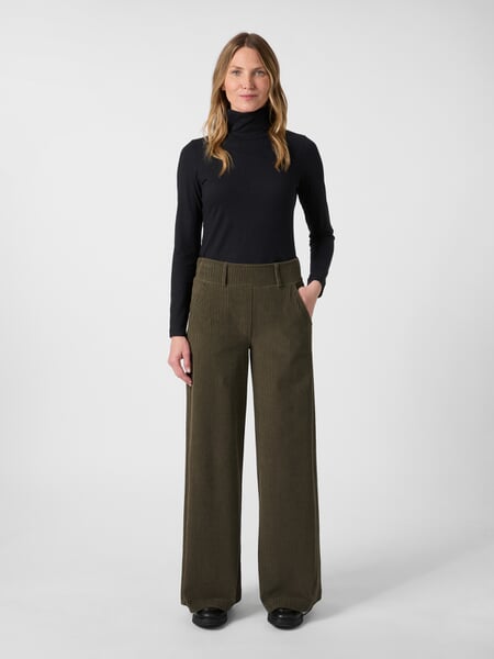 Damen-Cord-Marlene Taupe, Tragebild