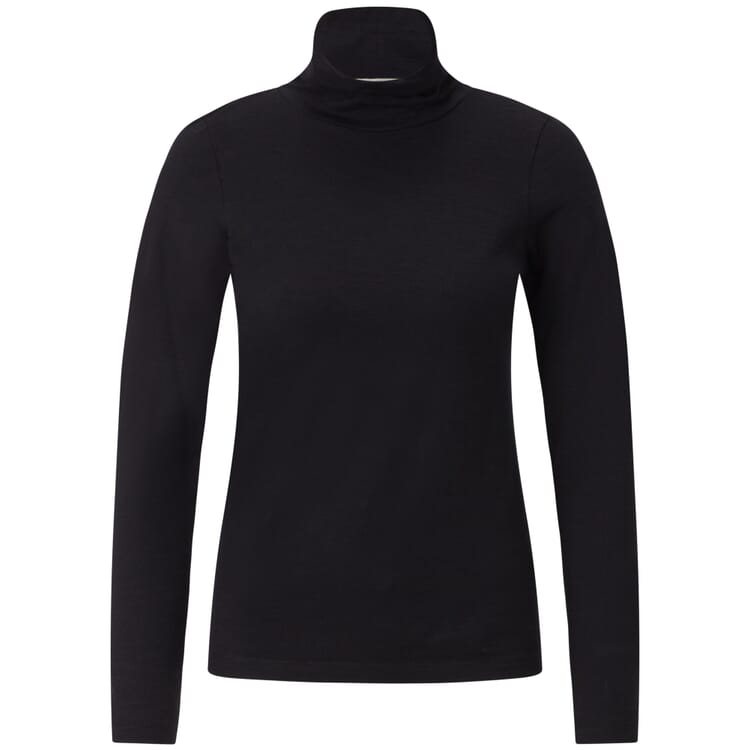 Damen-Langarmshirt, Schwarz