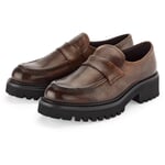Loafers til kvinder i lammeskind Brown