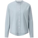 Damesblouse met opstaande kraag Lichtblauw
