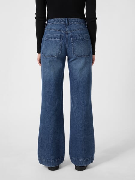 Damenjeans Denimblau, Tragebild