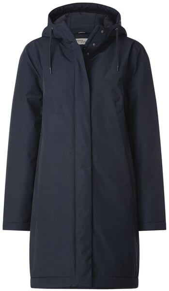 Damenparka wattiert Dunkelblau