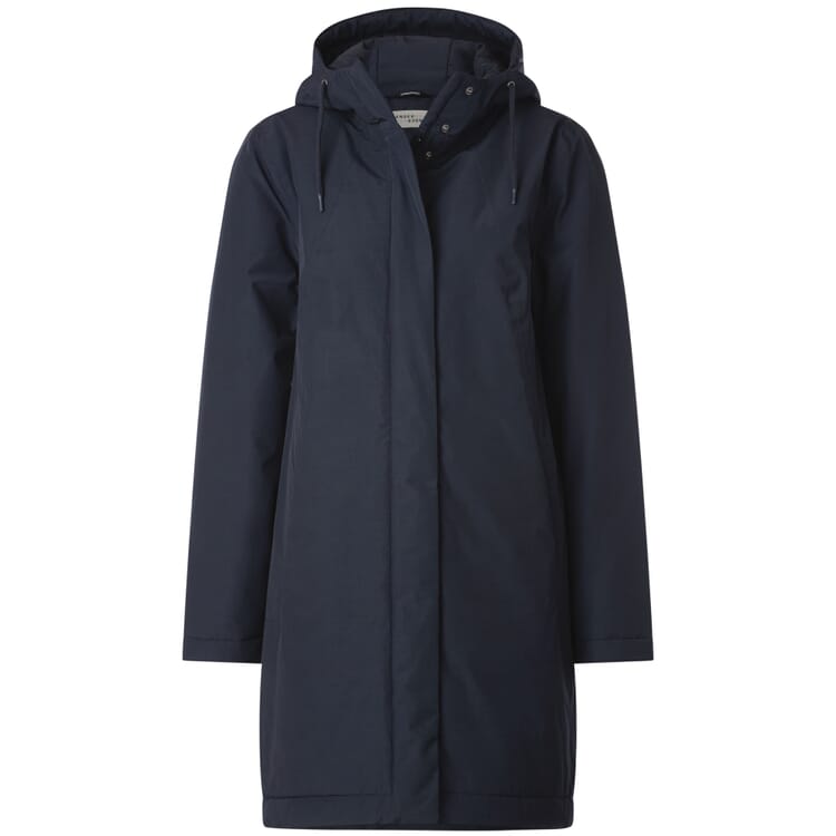 Parka acolchada para mujer, Azul oscuro