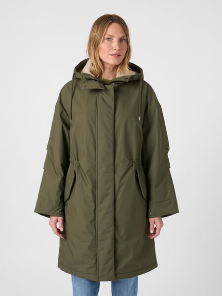 Parka da donna con peluche Teddy Oliva, Tragebild