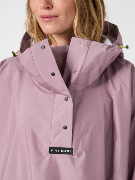 Cape de pluie unisexe Mauve, vue détaillée
