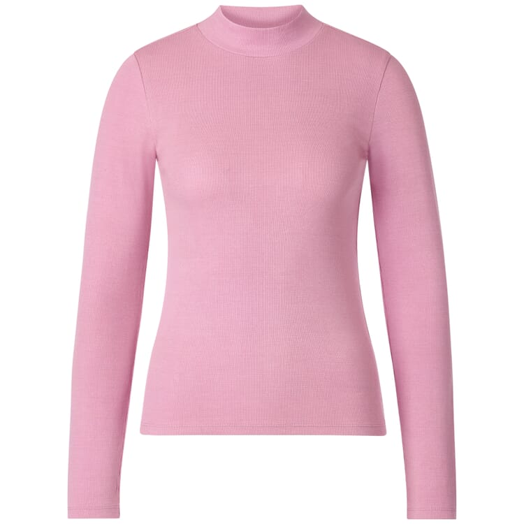 Langærmet ribtrøje til kvinder"., Dusty rose