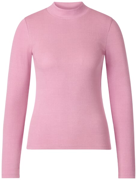 Maglia a costine da donna a manica lunga Rosa antico