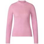 Maglia a costine da donna a maniche lunghe Rosa antico