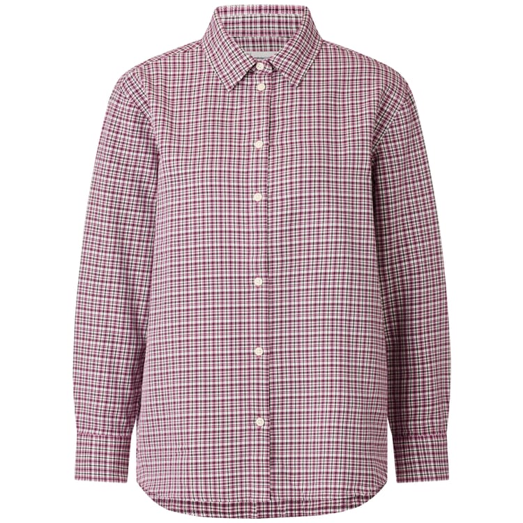 Camisa de mujer a cuadros, Rosa antiguo