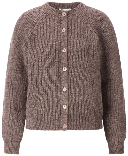 Cardigan pour femme en alpaga Marron clair