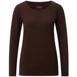 T-shirt à manches longues pour femme Marron