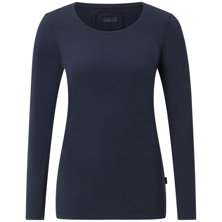 Damen-Langarmshirt, Dunkelblau