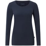 Dames-shirt met lange mouwen Donkerblauw