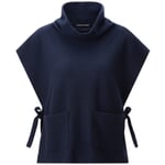 Dames-tuniek met vetersluiting Donkerblauw