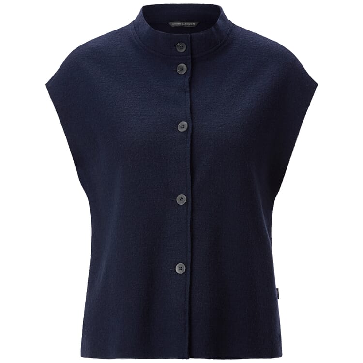 Gilet en laine pour femme, boutonné