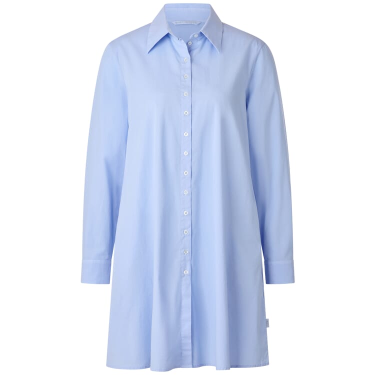 Abito-camicetta da donna in popeline"., Azzurro