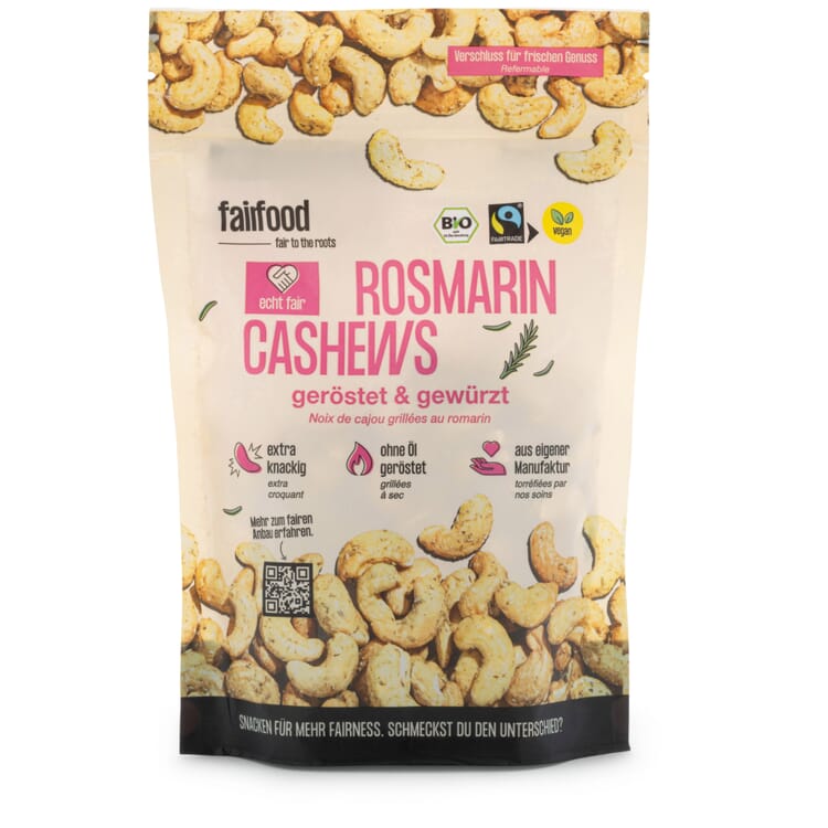 Anacardi biologici tostati al rosmarino