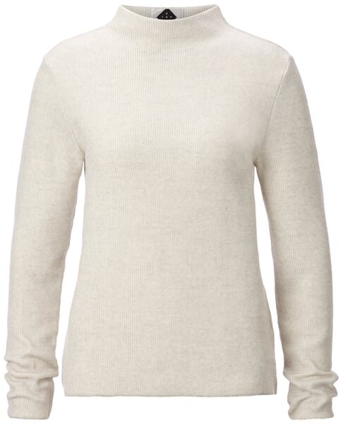Pull-over en maille pour femme à manches longues Blanc naturel