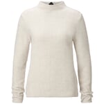 Pull-over en maille pour femme à manches longues Blanc naturel