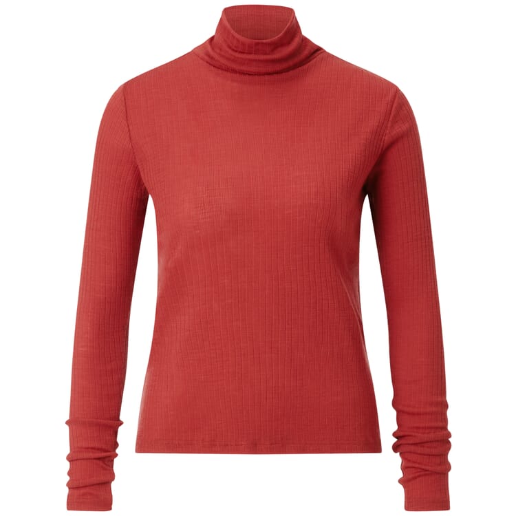 Dame-rullekraveshirt i merinould