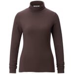 Damerullekraveshirt TENCEL™ Dark brown