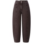 Barrel-jeans til kvinder Dark brown