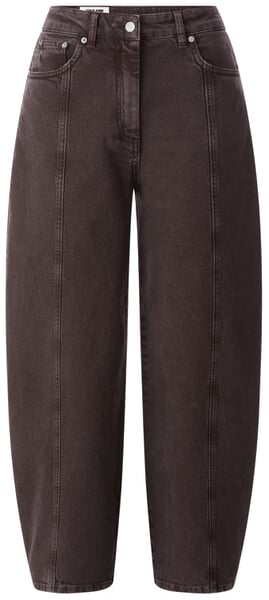 Damen-Barreljeans Dunkelbraun