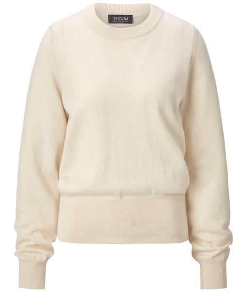 Damen-Strickpullover Creme