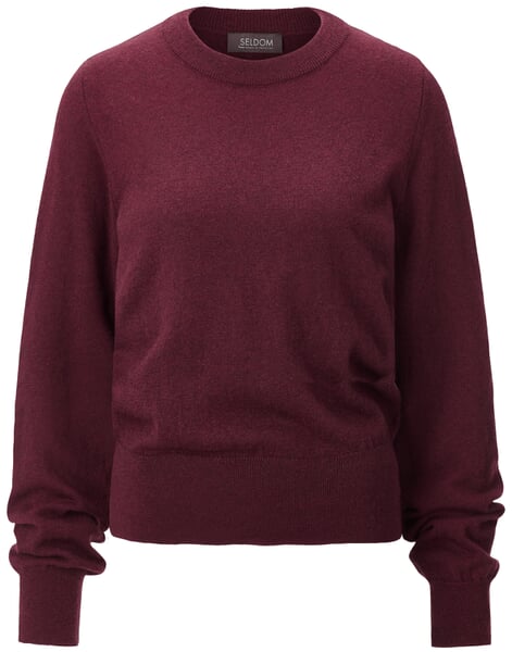 Damen-Strickpullover Weinrot