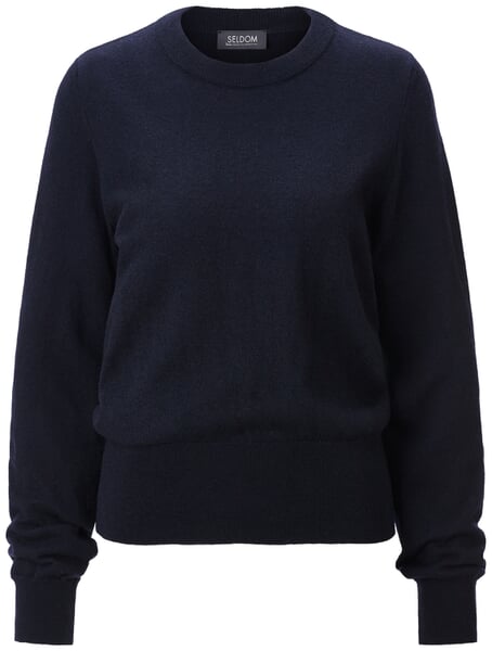 Damen-Strickpullover Dunkelblau