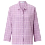 Dame-flanellpyjamas med ternet mønster Mauve
