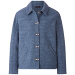 Women's Short Wool Jacket Medium blue