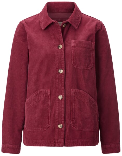Damen-Cordjacke Weinrot