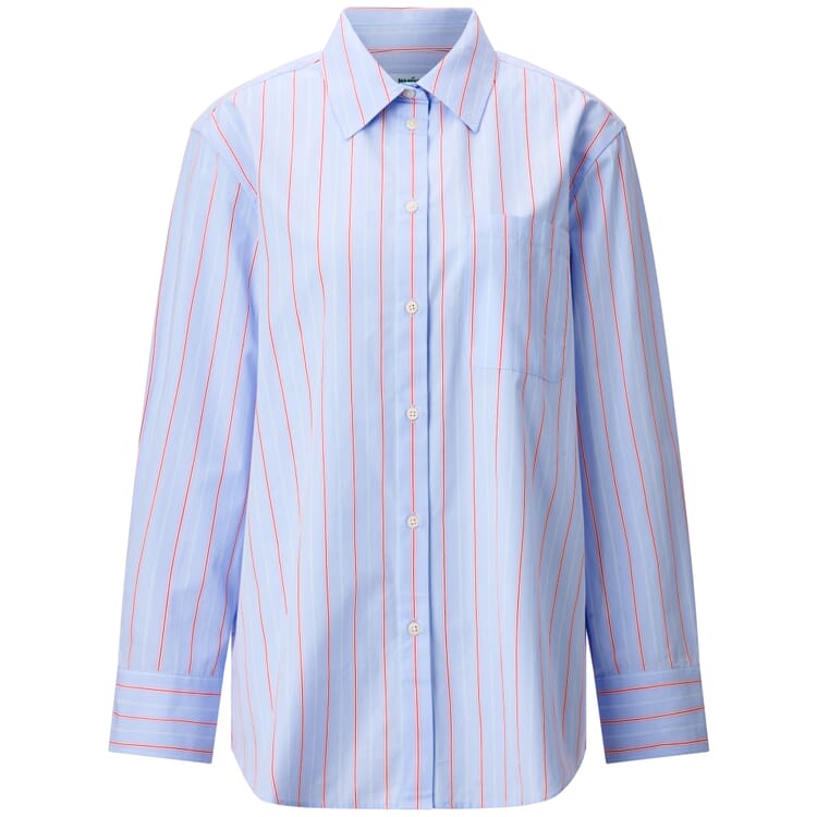 Camicetta da donna a righe, Azzurro